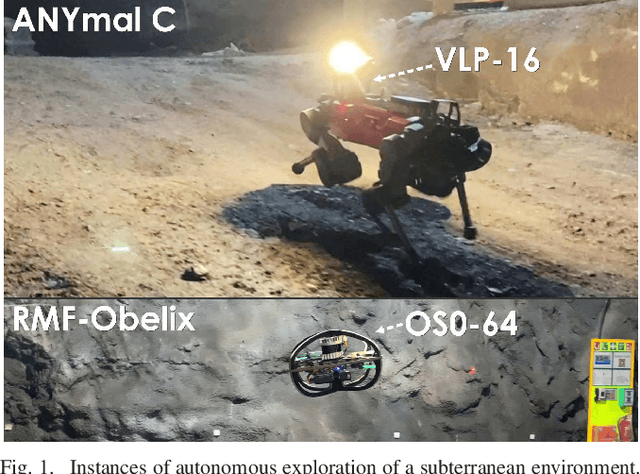 Figure 1 for Autonomous Teamed Exploration of Subterranean Environments using Legged and Aerial Robots
