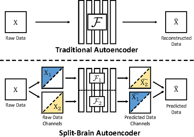 Figure 1 for Split-Brain Autoencoders: Unsupervised Learning by Cross-Channel Prediction