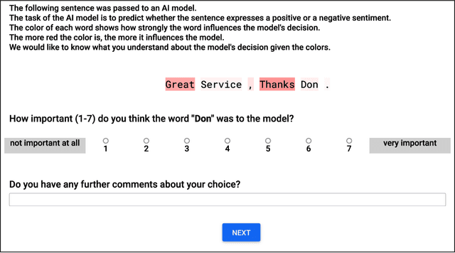 Figure 3 for Human Interpretation of Saliency-based Explanation Over Text