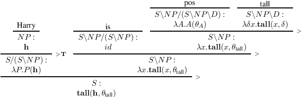 Figure 3 for A CCG-based Compositional Semantics and Inference System for Comparatives