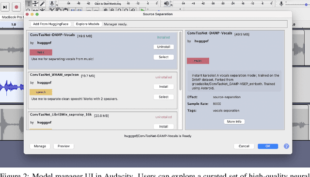 Figure 2 for Deep Learning Tools for Audacity: Helping Researchers Expand the Artist's Toolkit