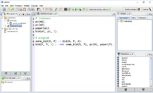 Figure 3 for An integrated Graphical User Interface for Debugging Answer Set Programs