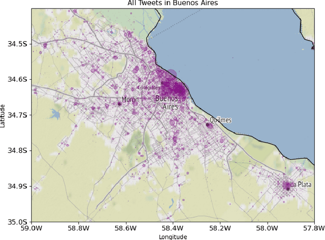 Figure 1 for Geolocation differences of language use in urban areas