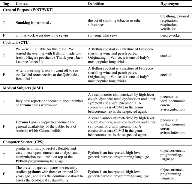 Figure 1 for WiC-TSV: An Evaluation Benchmark for Target Sense Verification of Words in Context