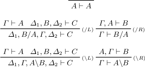 Figure 1 for Categorical Vector Space Semantics for Lambek Calculus with a Relevant Modality