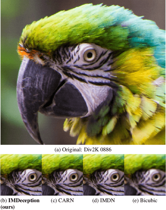 Figure 1 for IMDeception: Grouped Information Distilling Super-Resolution Network
