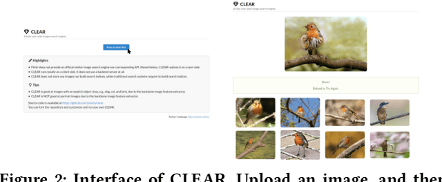 Figure 2 for CLEAR: A Fully User-side Image Search System