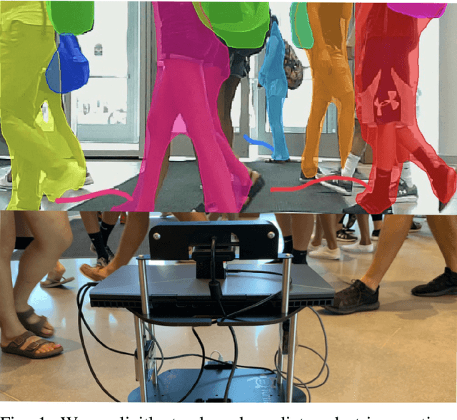 Figure 1 for DenseCAvoid: Real-time Navigation in Dense Crowds using Anticipatory Behaviors