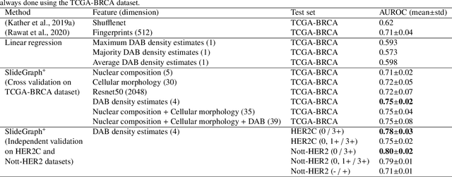 Figure 2 for SlideGraph+: Whole Slide Image Level Graphs to Predict HER2Status in Breast Cancer