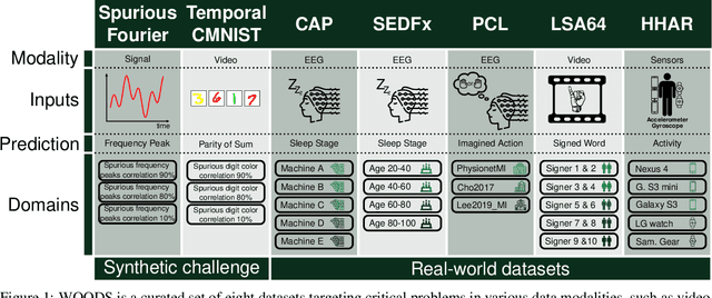 Figure 1 for WOODS: Benchmarks for Out-of-Distribution Generalization in Time Series Tasks