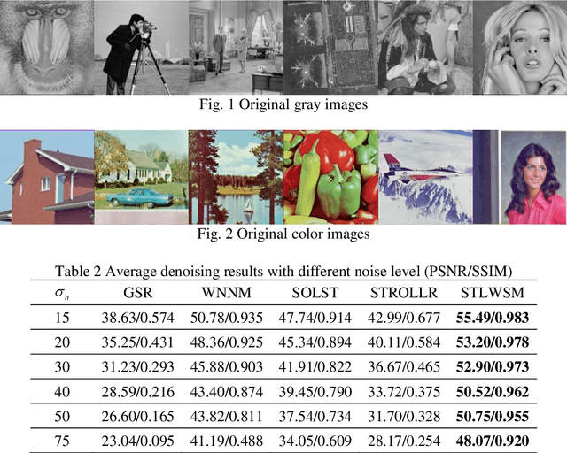 Figure 2 for Image Denoising Using Sparsifying Transform Learning and Weighted Singular Values Minimization