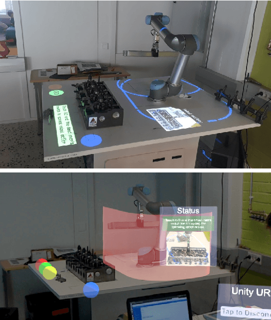 Figure 1 for AR-based interaction for safe human-robot collaborative manufacturing