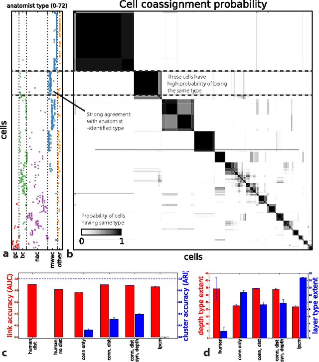 Figure 4 for Automatic discovery of cell types and microcircuitry from neural connectomics