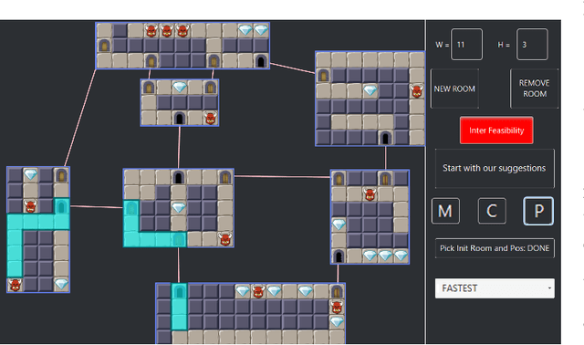 Figure 2 for Empowering Quality Diversity in Dungeon Design with Interactive Constrained MAP-Elites