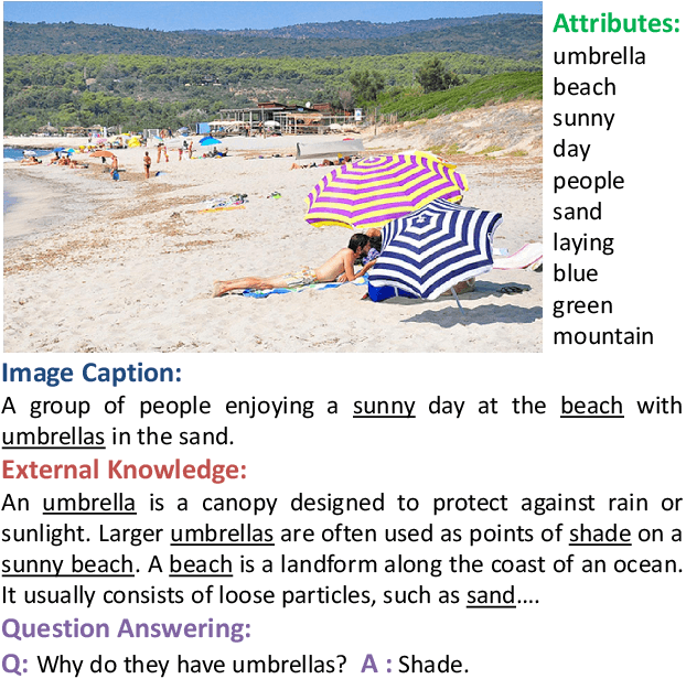 Figure 1 for Image Captioning and Visual Question Answering Based on Attributes and External Knowledge