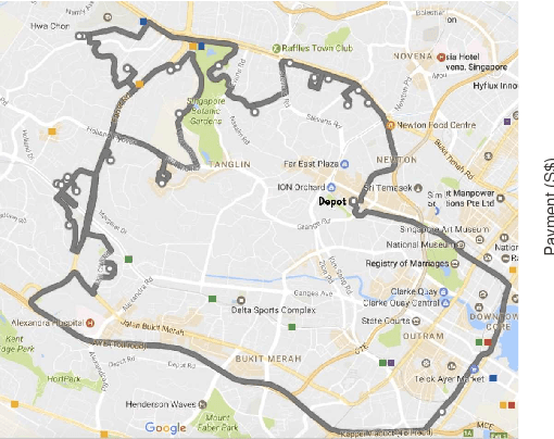 Figure 1 for Optimal Stochastic Package Delivery Planning with Deadline: A Cardinality Minimization in Routing