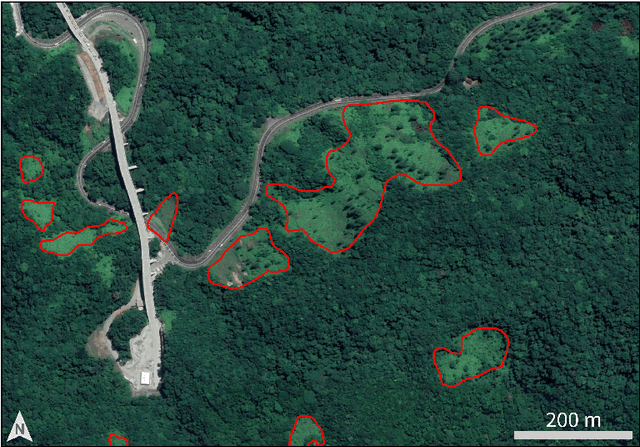 Figure 4 for Relict landslide detection in rainforest areas using a combination of k-means clustering algorithm and Deep-Learning semantic segmentation models