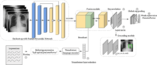 Figure 1 for Weakly supervised one-stage vision and language disease detection using large scale pneumonia and pneumothorax studies