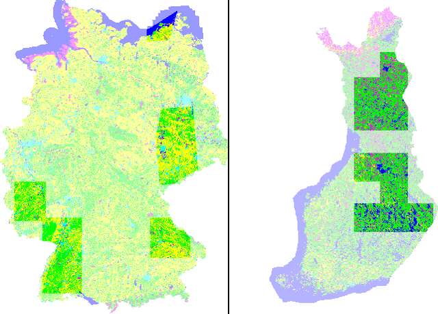 Figure 1 for Improving land cover segmentation across satellites using domain adaptation