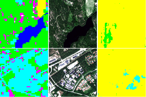 Figure 4 for Improving land cover segmentation across satellites using domain adaptation