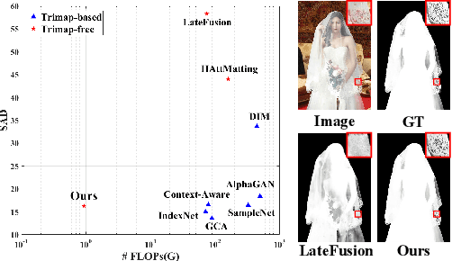 Figure 1 for Highly Efficient Natural Image Matting