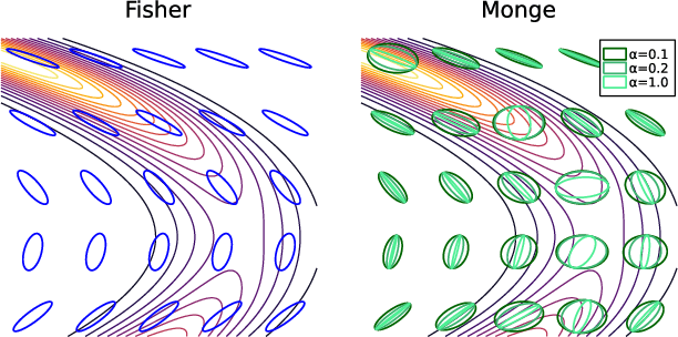 Figure 2 for Lagrangian Manifold Monte Carlo on Monge Patches