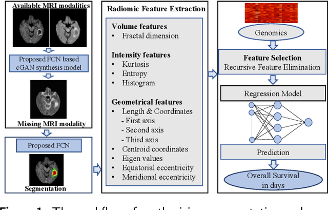 Figure 1 for Glioblastoma Multiforme Prognosis: MRI Missing Modality Generation, Segmentation and Radiogenomic Survival Prediction