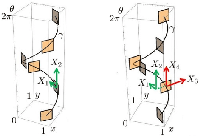 Figure 1 for A sub-Riemannian model of the visual cortex with frequency and phase