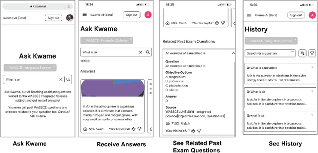 Figure 1 for Kwame for Science: An AI Teaching Assistant for Science Education in West Africa