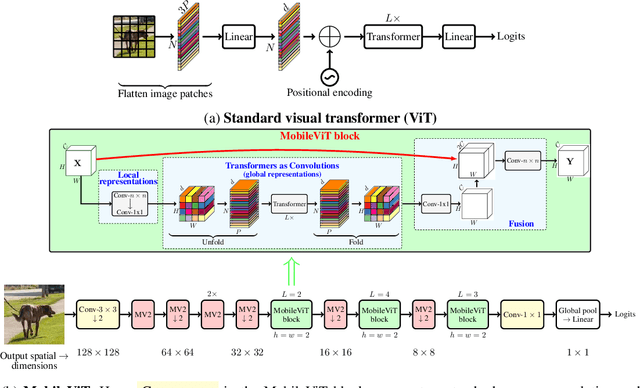 Figure 1 for MobileViT: Light-weight, General-purpose, and Mobile-friendly Vision Transformer