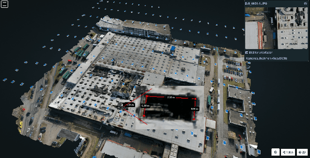 Figure 3 for Deployment of Aerial Robots after a major fire of an industrial hall with hazardous substances, a report