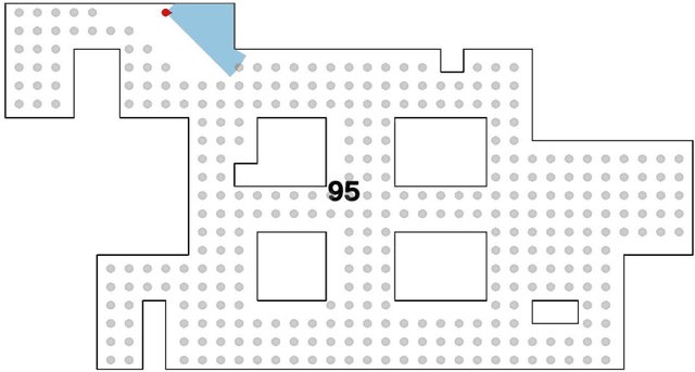 Figure 1 for Offline Grid-Based Coverage path planning for guards in games
