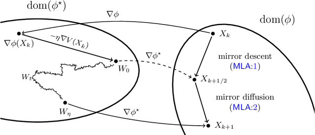 Figure 1 for Efficient constrained sampling via the mirror-Langevin algorithm