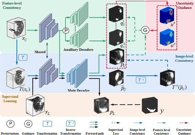 Figure 1 for Dual-Consistency Semi-Supervised Learning with Uncertainty Quantification for COVID-19 Lesion Segmentation from CT Images