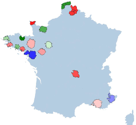 Figure 2 for Semi-Supervised Semantic Segmentation in Earth Observation: The MiniFrance Suite, Dataset Analysis and Multi-task Network Study