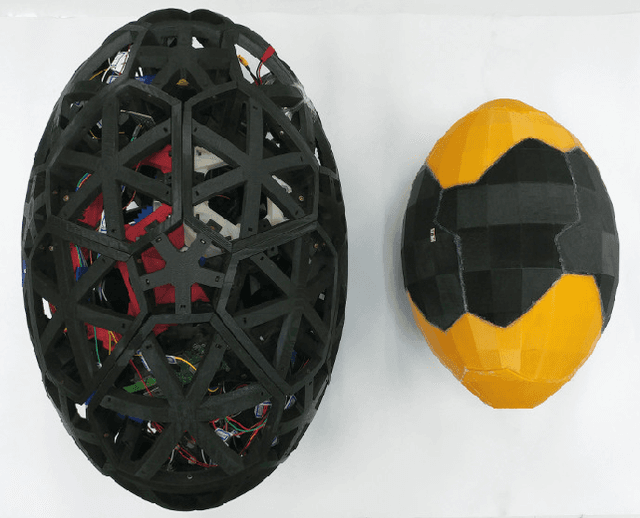 Figure 1 for Designing an Inertia Actuator with a Fast Rotating Gyro inside an Egg-shaped Robot