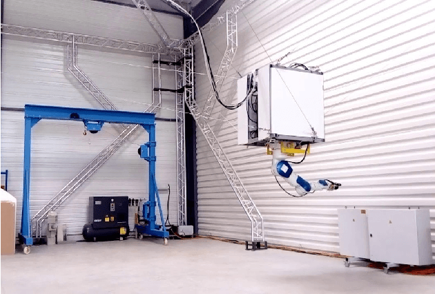 Figure 1 for Continuous Collision Detection for a Robotic Arm Mounted on a Cable-Driven Parallel Robot