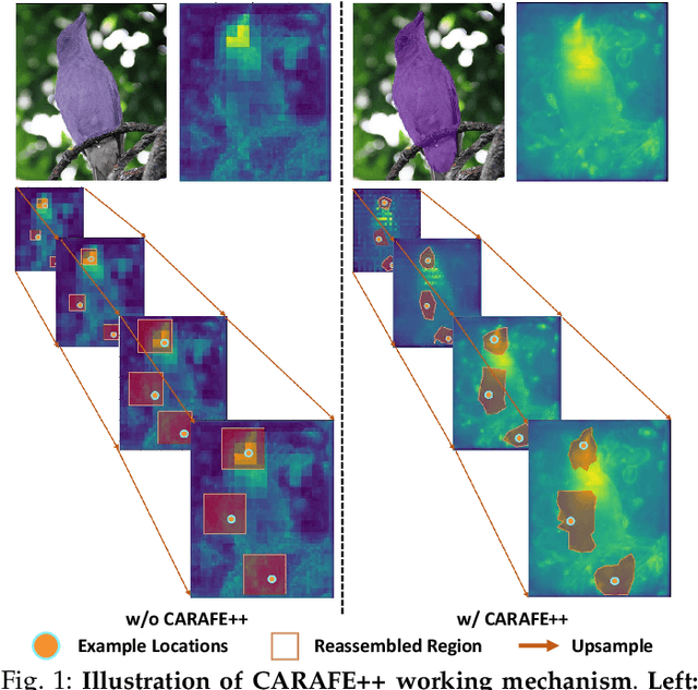 Figure 1 for CARAFE++: Unified Content-Aware ReAssembly of FEatures