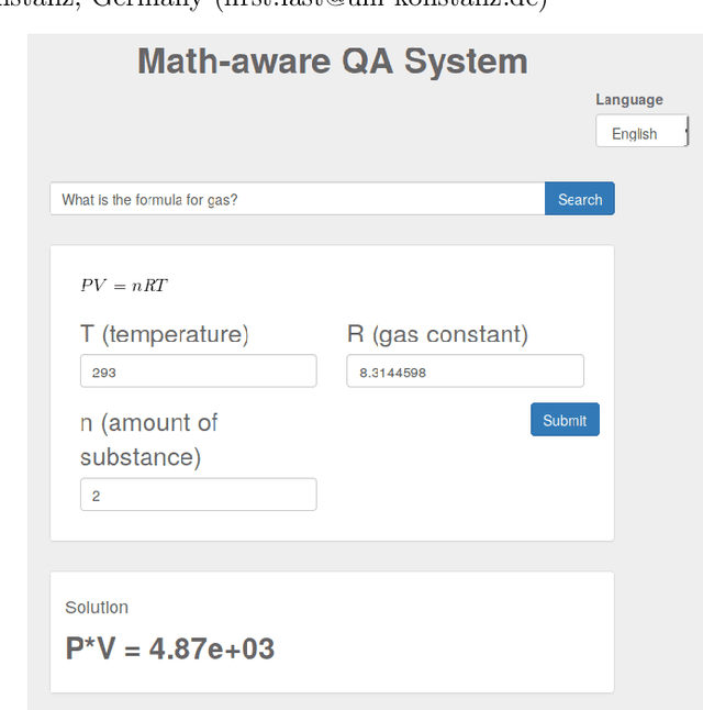 Figure 1 for Introducing MathQA -- A Math-Aware Question Answering System