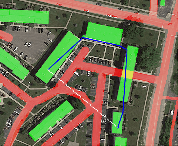 Figure 3 for Autonomous navigation for low-altitude UAVs in urban areas