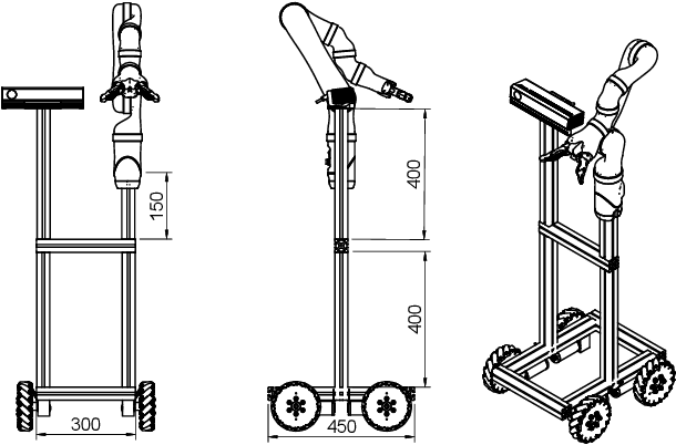 Figure 2 for Scratchy: A Lightweight Modular Autonomous Robot for Robotic Competitions