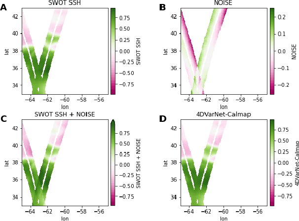 Figure 3 for Joint calibration and mapping of satellite altimetry data using trainable variational models