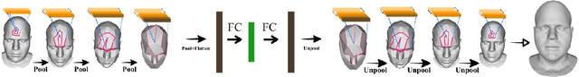 Figure 1 for Neural 3D Morphable Models: Spiral Convolutional Networks for 3D Shape Representation Learning and Generation