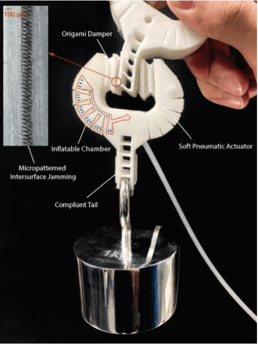 Figure 1 for A Flexible Connector for Soft Modular Robots Based on Micropatterned Intersurface Jamming
