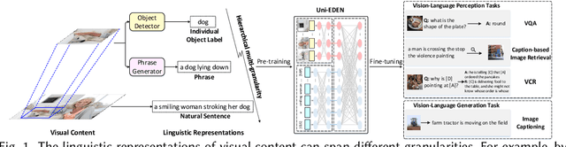 Figure 1 for Uni-EDEN: Universal Encoder-Decoder Network by Multi-Granular Vision-Language Pre-training