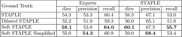 Figure 2 for A Soft STAPLE Algorithm Combined with Anatomical Knowledge