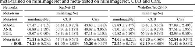 Figure 4 for Meta-ticket: Finding optimal subnetworks for few-shot learning within randomly initialized neural networks