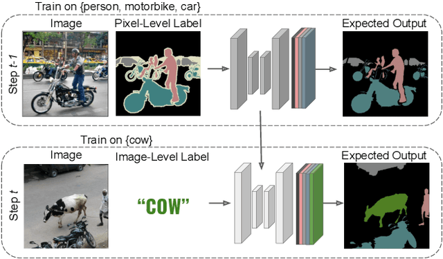 Figure 1 for Incremental Learning in Semantic Segmentation from Image Labels