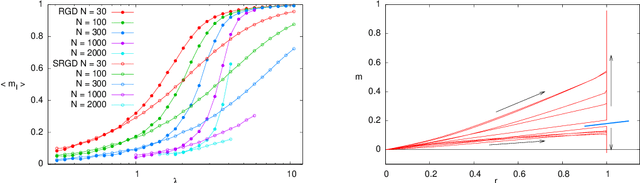 Figure 2 for How to iron out rough landscapes and get optimal performances: Replicated Gradient Descent and its application to tensor PCA