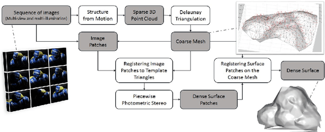 Figure 1 for PiMPeR: Piecewise Dense 3D Reconstruction from Multi-View and Multi-Illumination Images